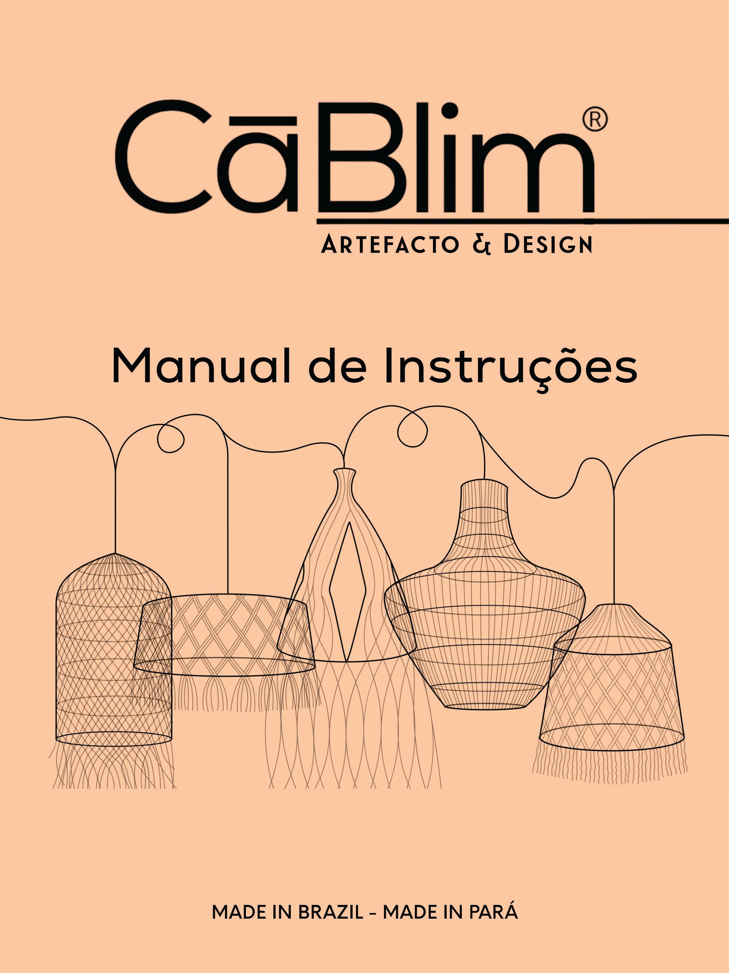 Capa do manual de instalação CāBlim